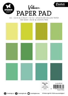 Studio Light Paper Pad (A5) - Vellum / Shades of Green